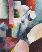 August Macke Farbige Formenkomposition oil painting reproduction